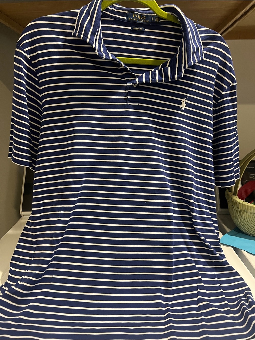 Polo by Ralph Lauren Navy & White Striped Polo